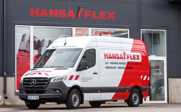  Hansa-Flex teenindusbuss pakub kiiret hüdraulikateenust just seal, kus on abivajaja